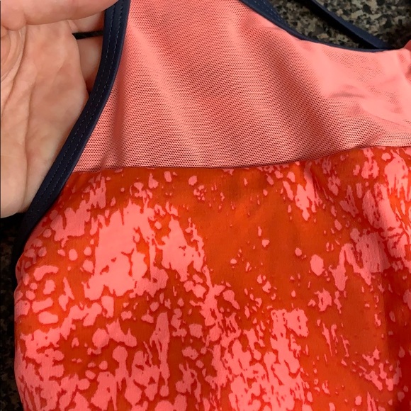 NWT Nike size large high neck orange swim top - Picture 8 of 8